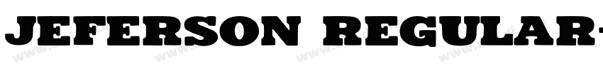 Jeferson Regular字体转换